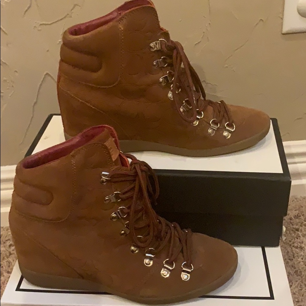 Worn Coach Boots